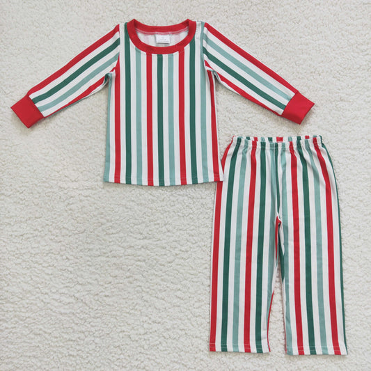 12.8 BLP0361 RTS toddler boy clothes stripe boy christmas outfit-promotion