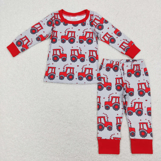 RTS NO MOQ（In Stock) BLP0449 baby boy clothes valentine Long-Sleeve pants sets