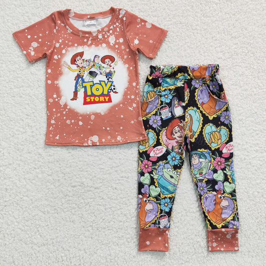 BSPO0094 Baby Boy Cartoon Pants Clothes Sets