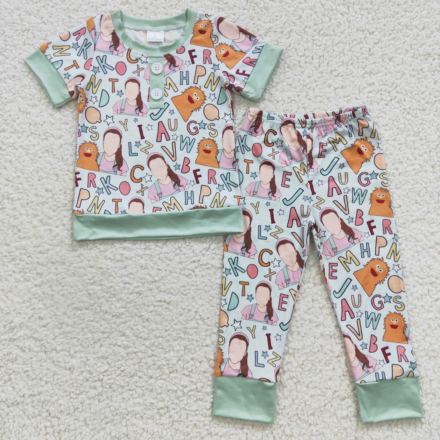 BSPO0110 Baby Boy Teacher Pajamas Pants Clothes Sets