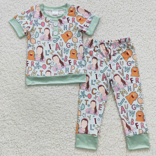 BSPO0110 Baby Boy Teacher Pajamas Pants Clothes Sets