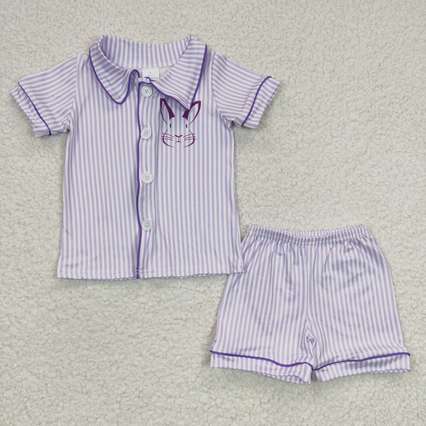 BSSO0105 Baby Boy Rabbit Easter Pajamas Shorts Sets
