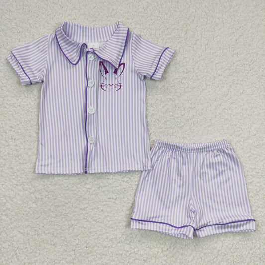 BSSO0105 Baby Boy Rabbit Easter Pajamas Shorts Sets