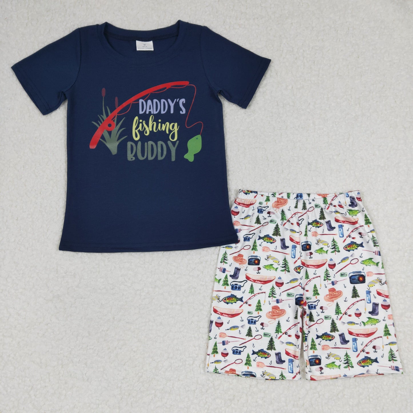 BSSO0152 Baby Boys Summer Fishing Shorts Sets
