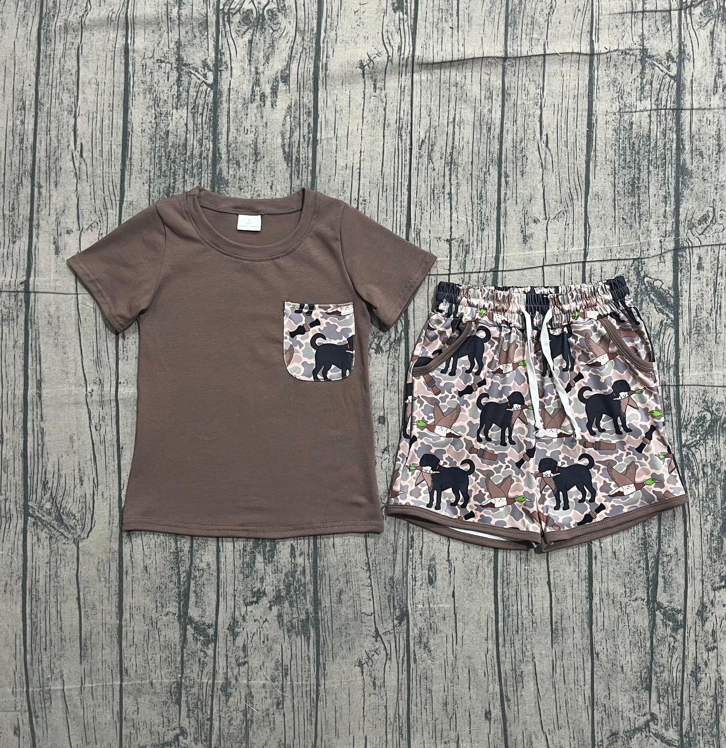 Pre-order no moq BSSO1849 pre-order baby boy clothes duck puppy short sleeve summer outfit-26.1.7