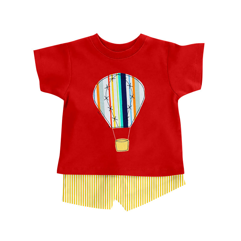 Pre-order no moq BSSO1914 pre-order baby boy clothes red short sleeve shorts summer outfit-26.1.21