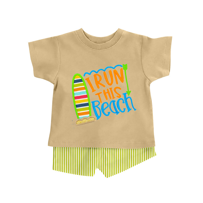 Pre-order no moq BSSO1916 pre-order baby boy clothes BEACH short sleeve shorts summer outfit-26.1.21