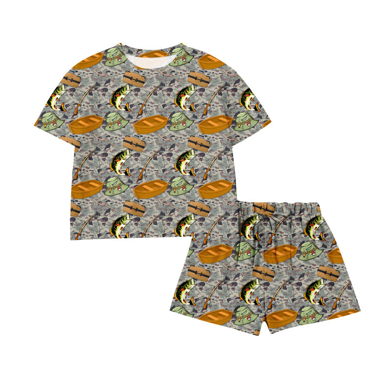 Pre-order no moq BSSO1920 pre-order baby boy clothes fishing short sleeve shorts summer outfit-26.1.23