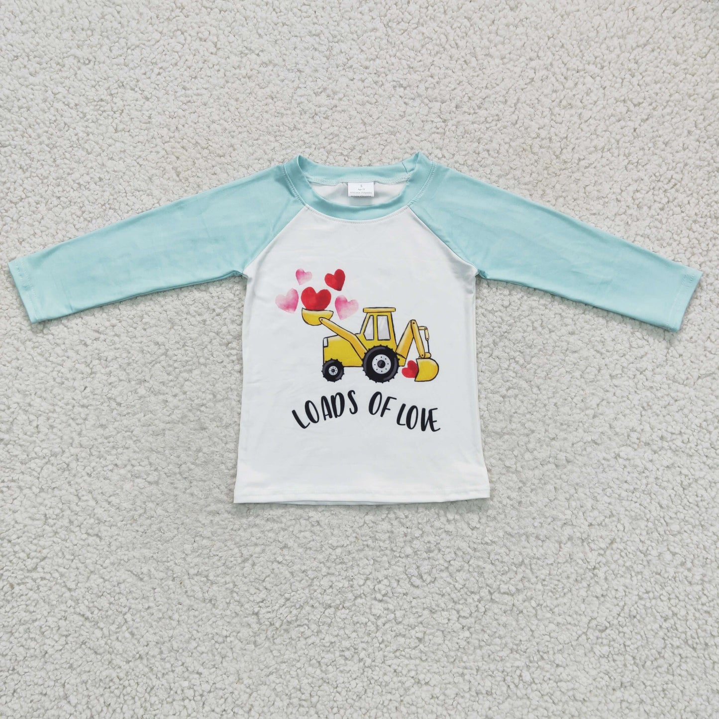 12.8 BT0122 kids clothes boys valentines day shirt top-promotion