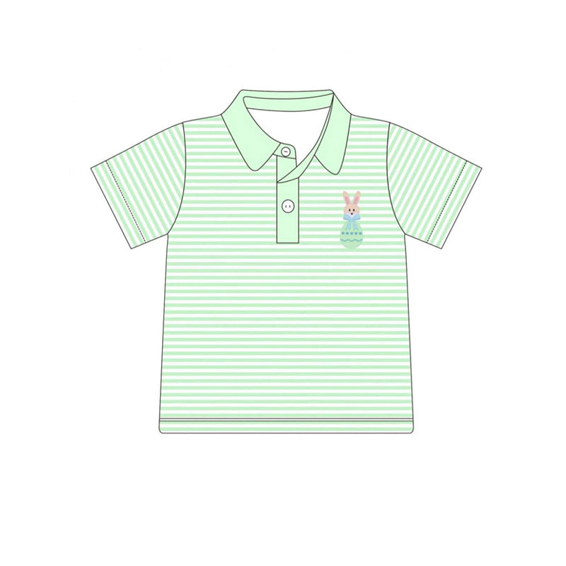 BT1046 Baby Boys Easter Rabbit Egg Short Sleeve Tee Shirts Tops Preorder