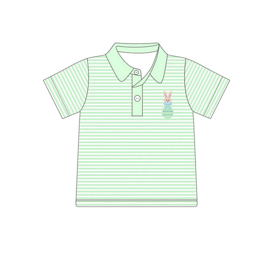 BT1046 Baby Boys Easter Rabbit Egg Short Sleeve Tee Shirts Tops Preorder