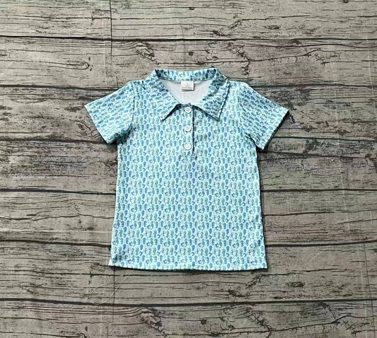 BT1113 Baby Boys Blue Seahorse Pullovers Tee Shirts Tops Preorder-26.1.25