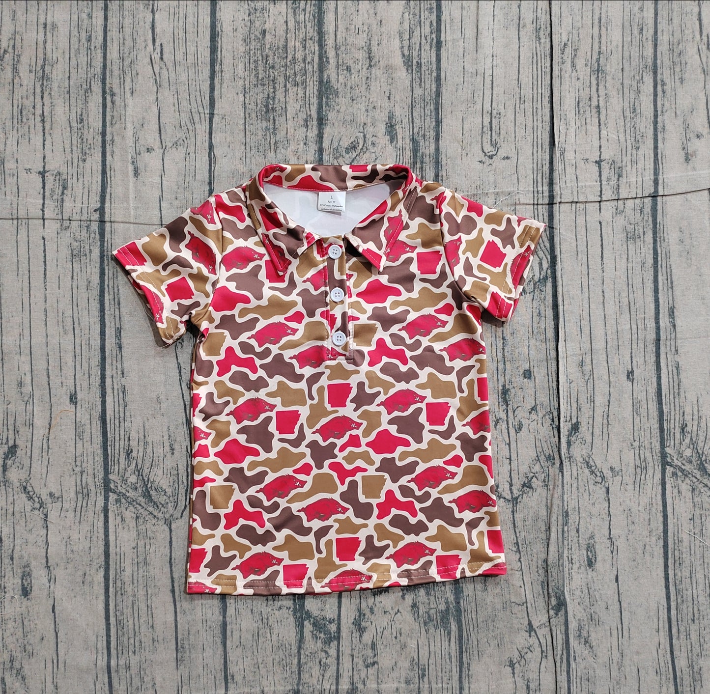 Pre-order no moq BT1693 pre-order baby boy clothes summer team camouflage short sleeve top-26.1.22