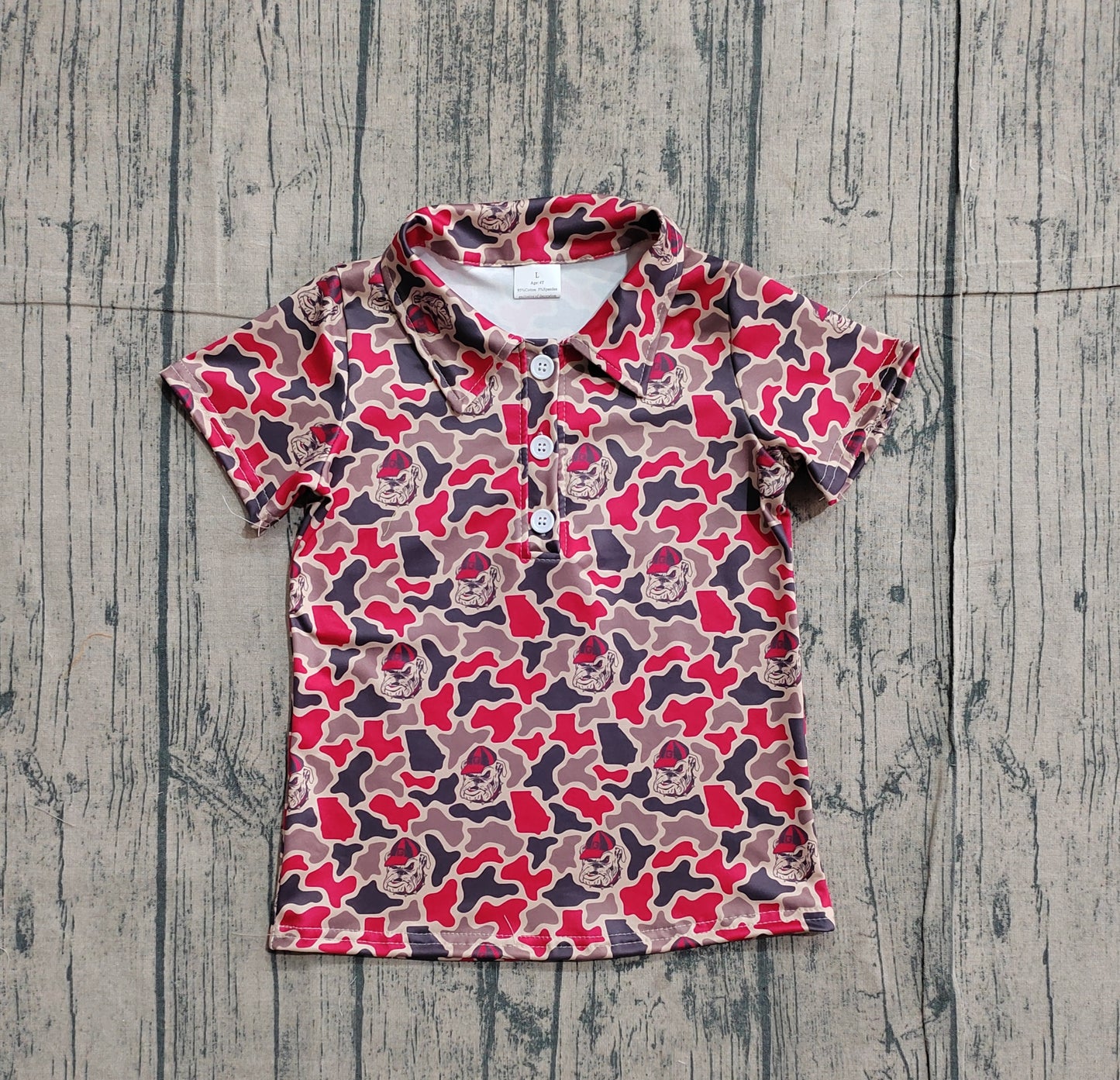 Pre-order no moq BT1699 pre-order baby boy clothes summer team camouflage short sleeve top-26.1.22