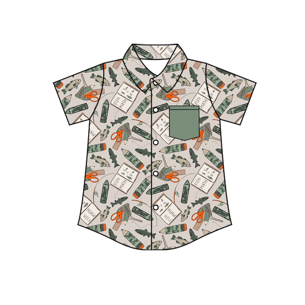 Pre-order no moq BT1707 pre-order baby boy clothes summer button short sleeve top-26.1.15