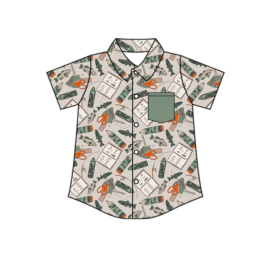 Pre-order no moq BT1707 pre-order baby boy clothes summer button short sleeve top-26.1.15