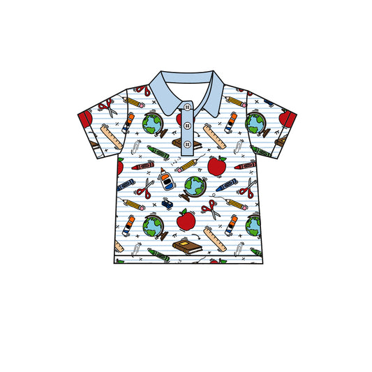 Pre-order no moq BT1719 pre-order baby boy clothes summer short sleeve top-26.1.24