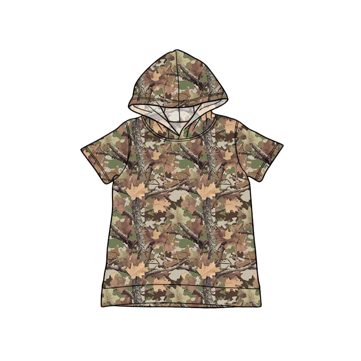 BT1750 Preorder Baby Boy Southern Khaki Leaves Camo Hoodies Top