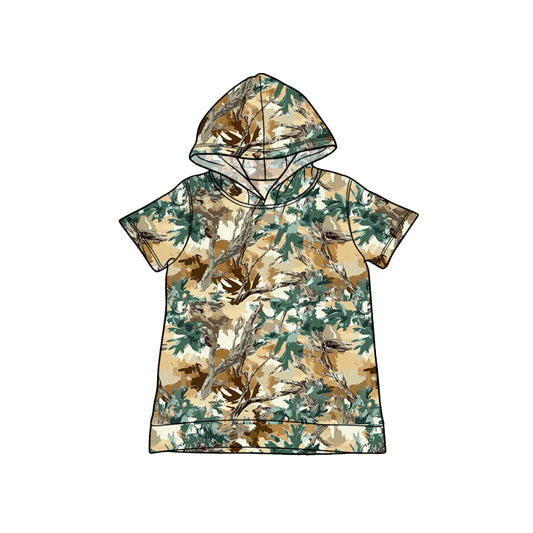 BT1751 Preorder Baby Boy Southern Green Leaves Camo Hoodies Top
