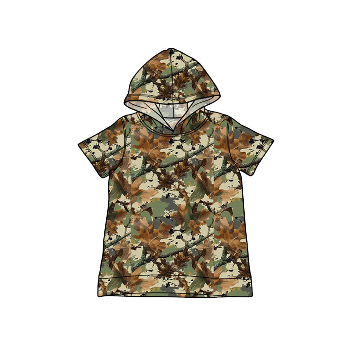BT1753 Preorder Baby Boy Southern Green Leaves Camo Hoodies Top