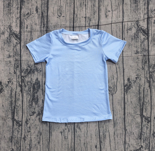 BT1761 Preorder Sample Baby Boys Blue Short Sleeve Dogs Hunting T-shirts Top