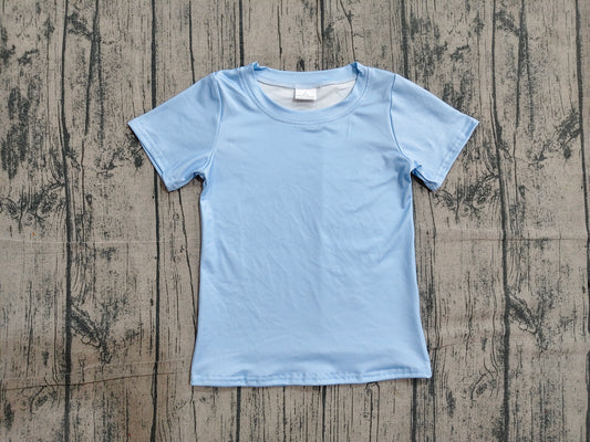 BT1765 Preorder Sample Baby Boys Blue Short Sleeve Back Dog Fishing Hunting T-shirts Top
