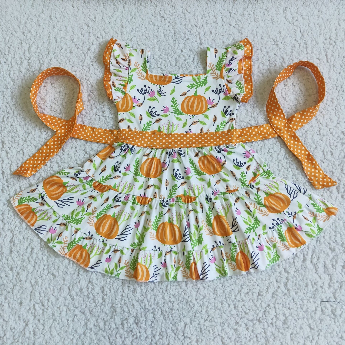 D6-20 Yellow Pumpkin Dress