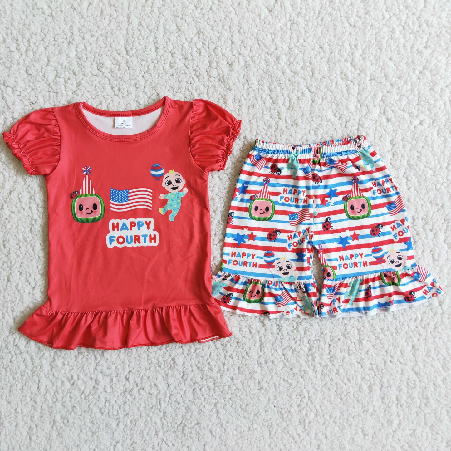 D8-13 fourth flag coco striped outfit