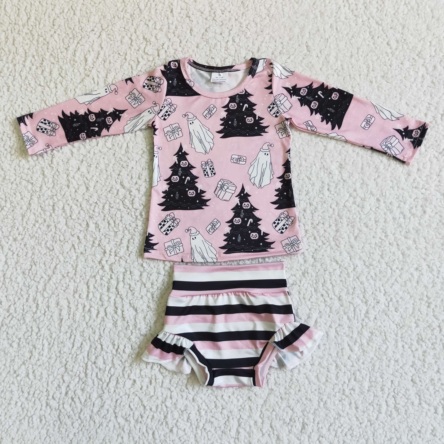 GBO0051 Newborn romper short pants Halloween cartoon print clothes no moq boutique