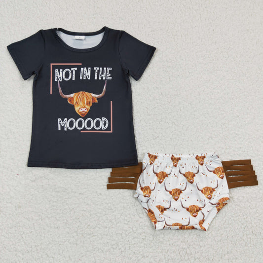 GBO0075 Baby Kids Moody Tassel Western Bummie Sets