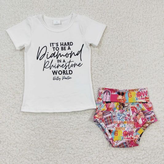 GBO0081 Baby Girl Sing Pink Bummie Sets