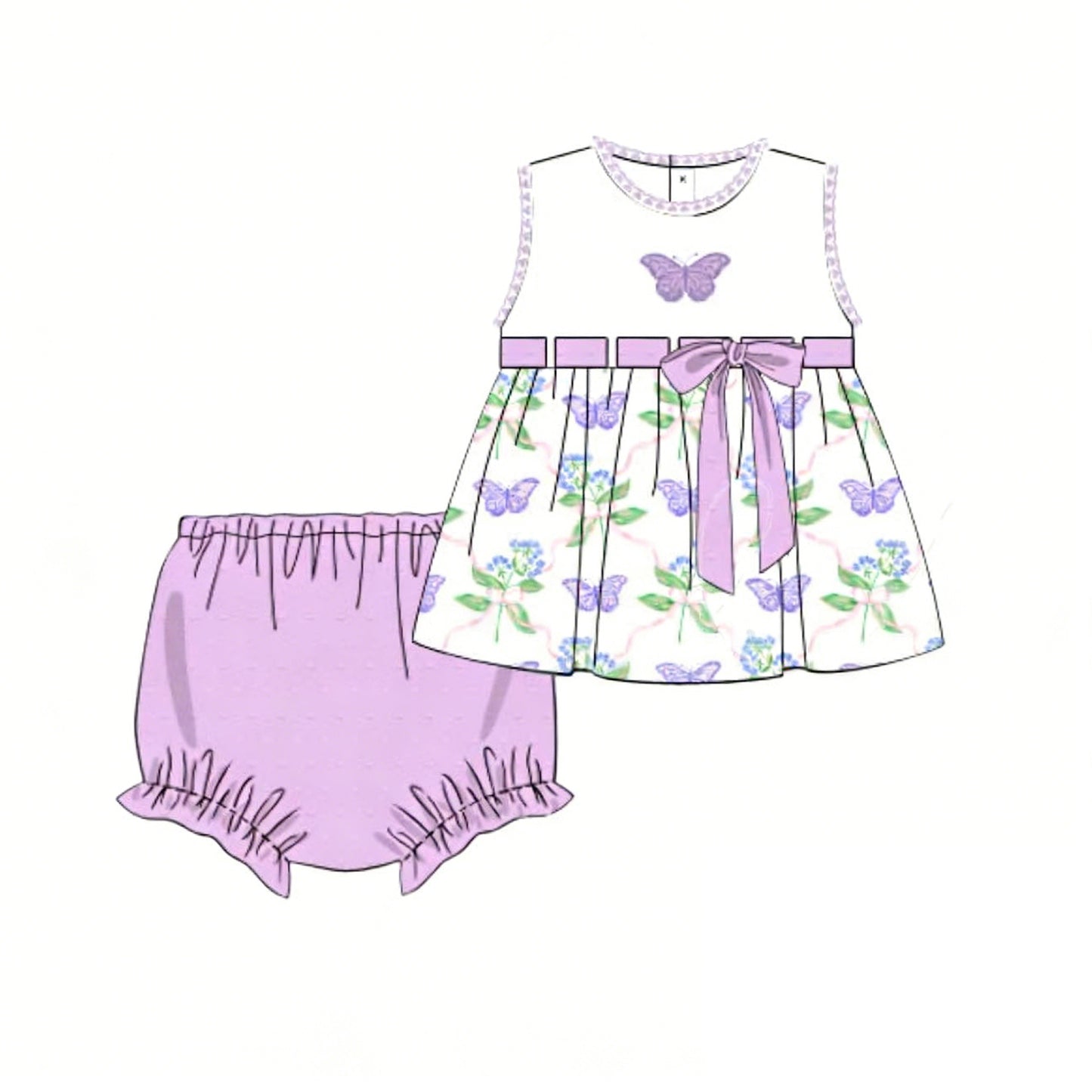 Pre-order no moq GBO0506 toddler girl clothes summer sleeveless bummies set-26.1.23