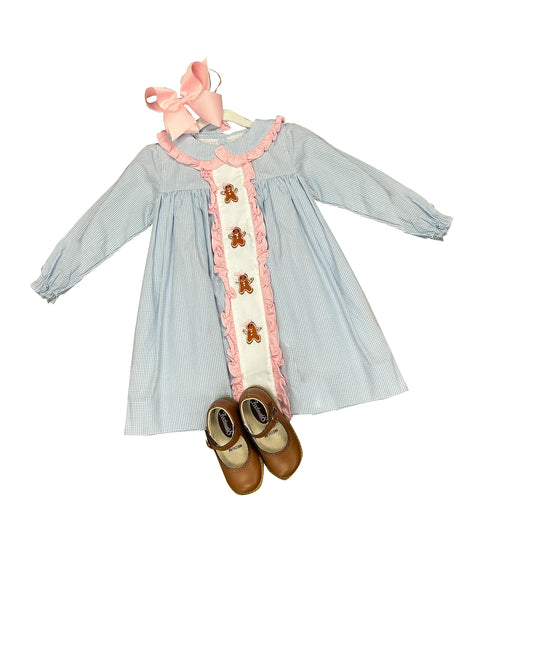 GLD0571   Long sleeve dress for girls (6-8weeks)