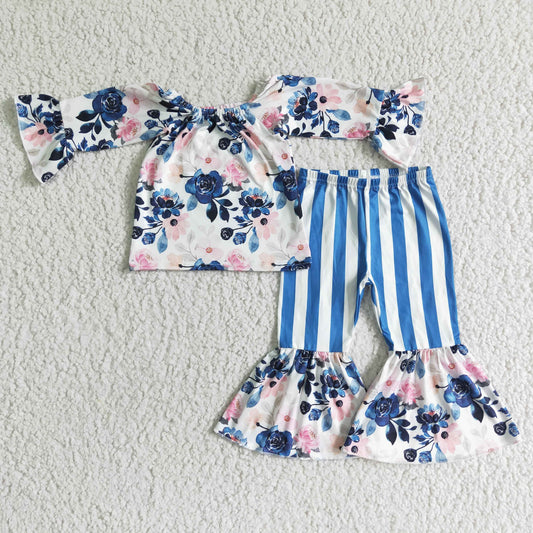 RTS NO MOQ（In Stock) baby girl clothes long sleeve pants sets-promotion