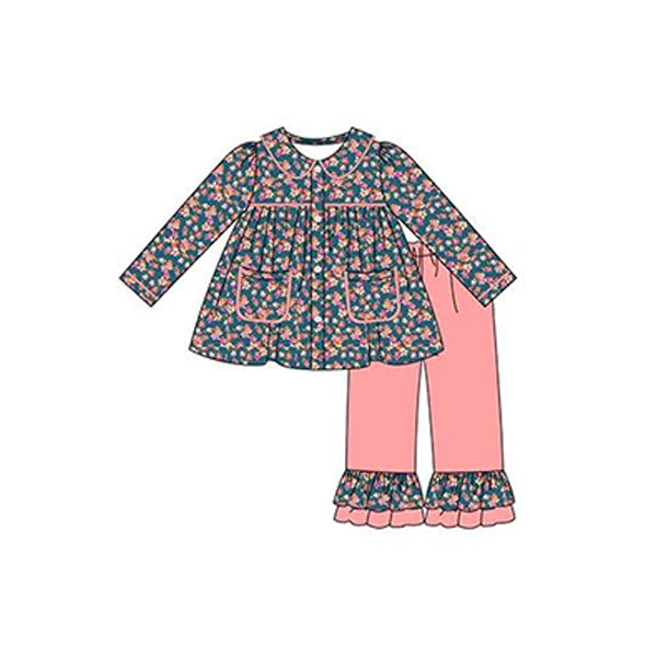 GLP2062 Long sleeve suit for girls （6-8weeks）