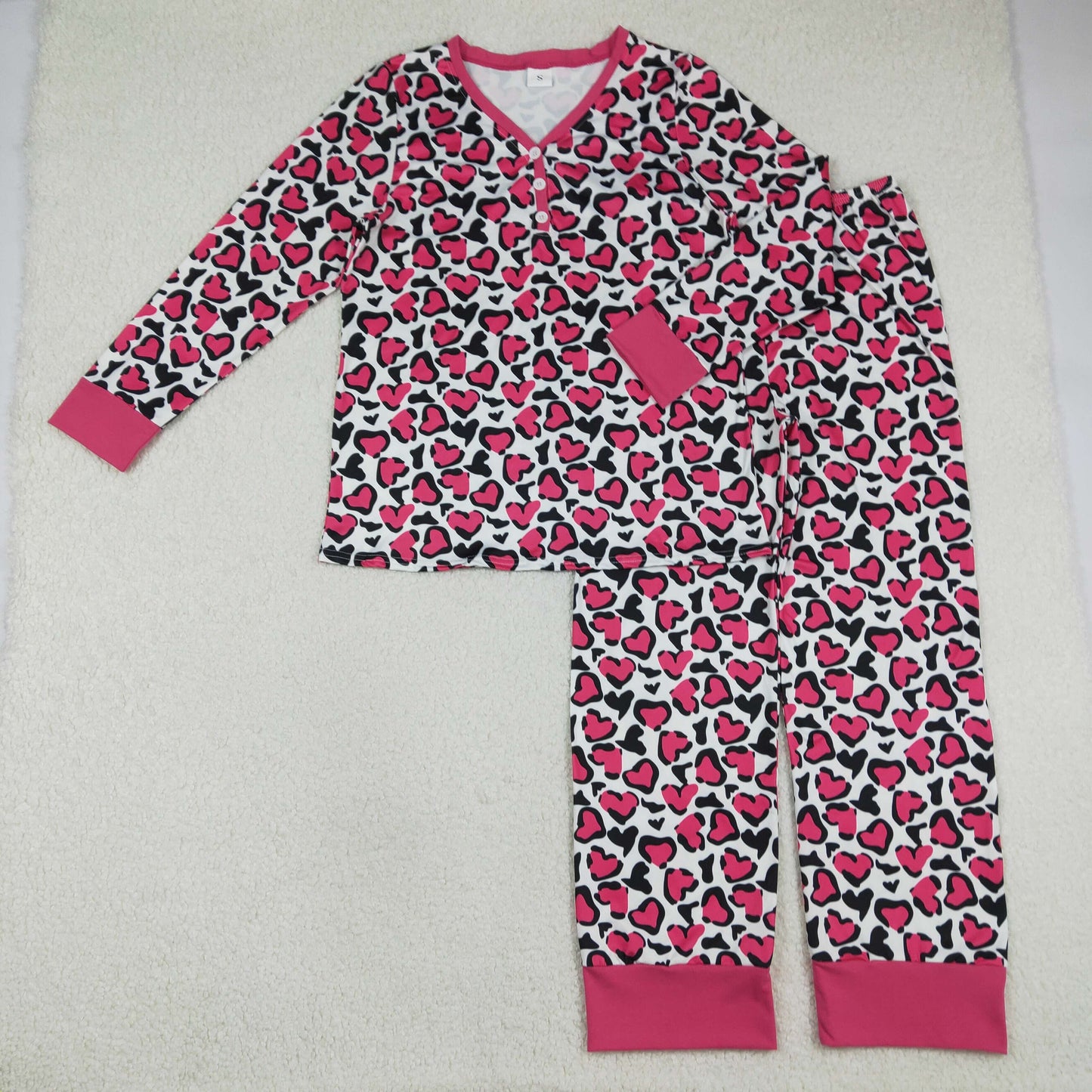 Sibling Baby girls clothes and adult clothes valentine kids set and adult set