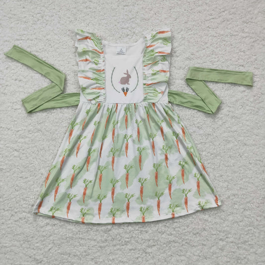 GSD0157 Baby Girl Rabbit Bunny Easter knee length Dresses