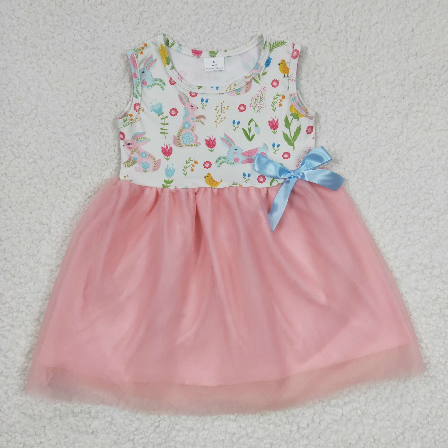 GSD0238 Baby Girl Rabbit Sleeveless Tutu Knee Legnth Dresses