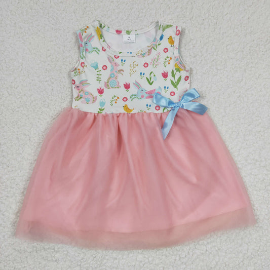 GSD0238 Baby Girl Rabbit Sleeveless Tutu Knee Legnth Dresses