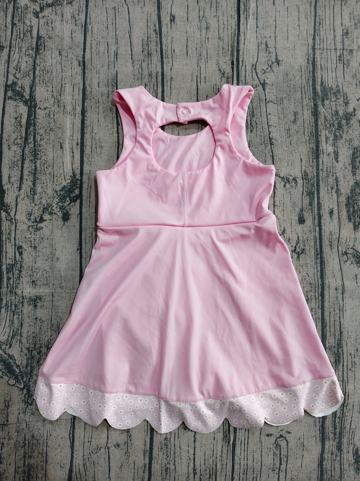 GSD3315 pre-order toddler girl clothes bows print girl yoga summer dress-26.1.7