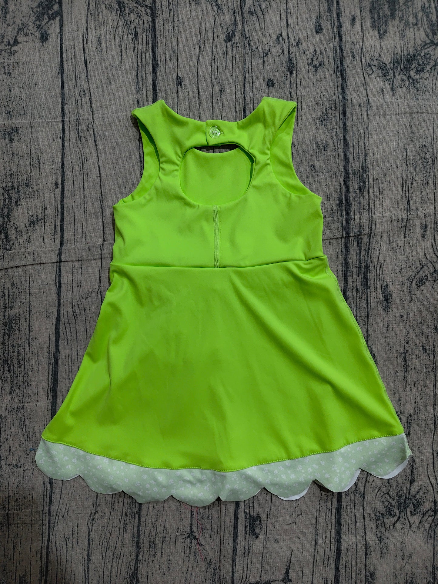 GSD3316 Preorder Sample Baby Girls Light Green Sleeveless Bows Yoga Ruffle Shorts Knee Length Dresses