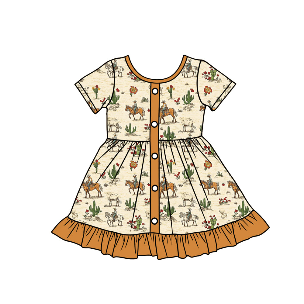 Pre-order no moq GSD3548 pre-order baby girl clothes riding horse short sleeve summer dress-26.1.2