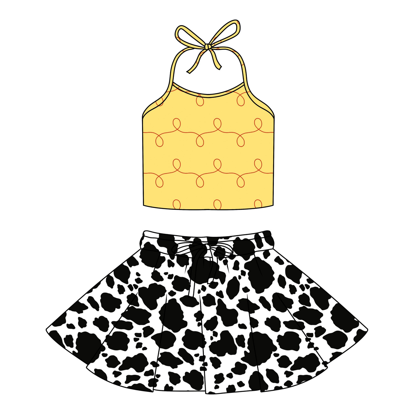 Pre-order no moq GSD3566 pre-order baby girl clothes summer suspender skirts sets-26.1.7