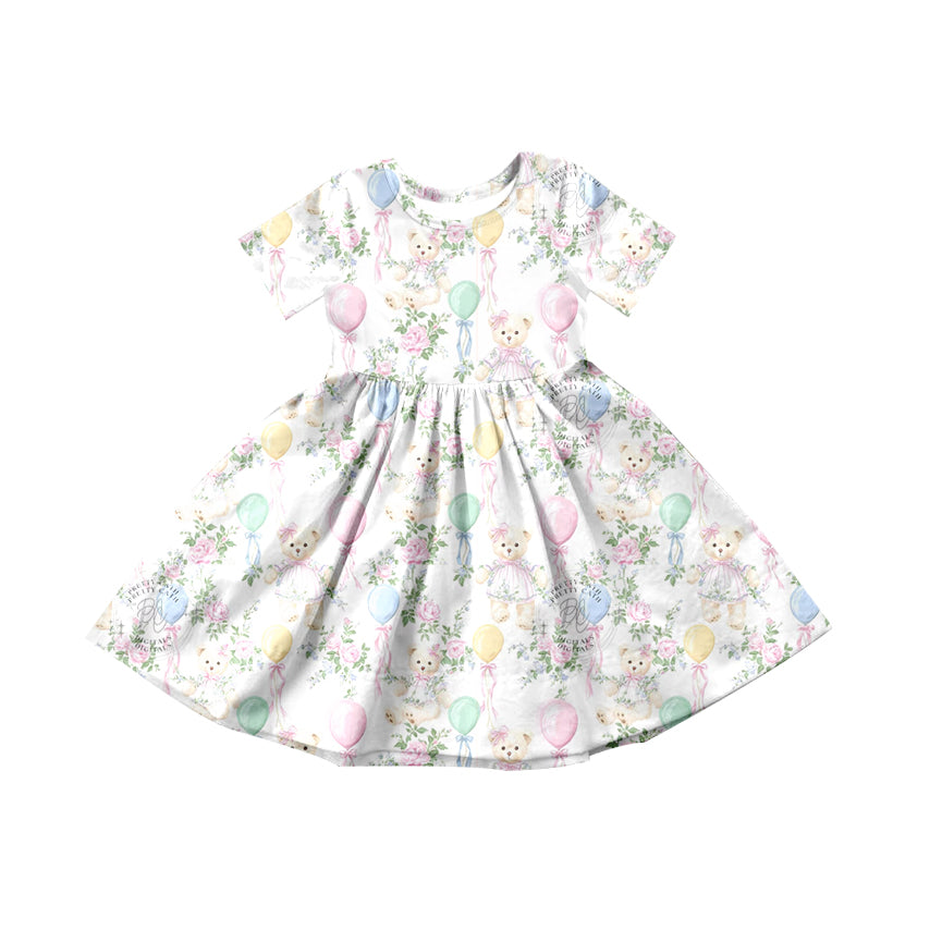 Pre-order no moq GSD3568 pre-order baby girl clothes bear balloon short sleeve summer dress-26.1.8