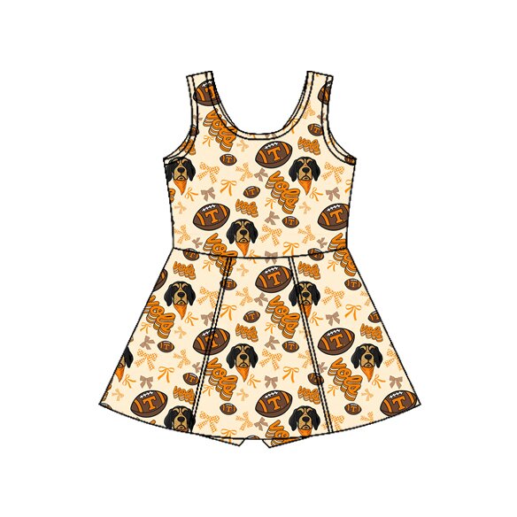 Pre-order no moq GSD3583 pre-order baby girl clothes summer yoga team sleeveless dress-26.1.8