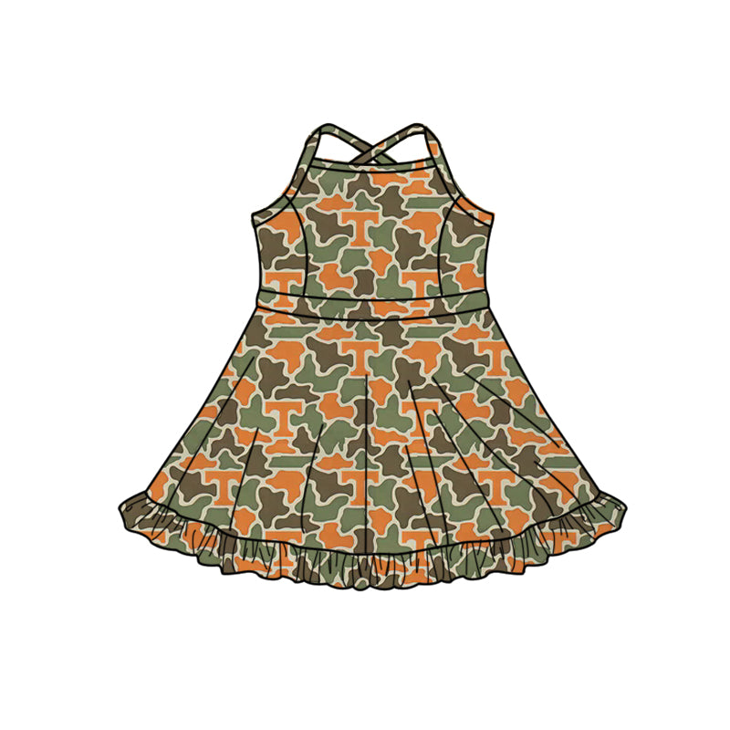 Pre-order no moq GSD3590 pre-order baby girl clothes summer yoga team camouflage sleeveless dress-26.1.9