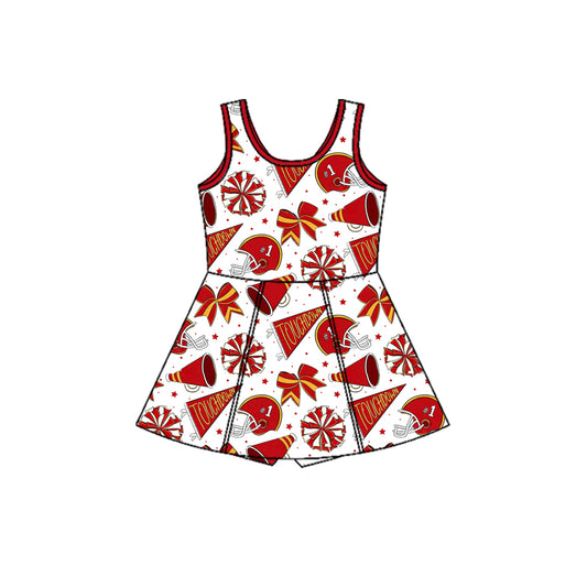 Pre-order no moq GSD3607 pre-order baby girl clothes summer yoga team sleeveless dress-26.1.10