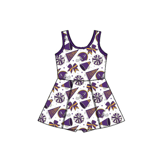 Pre-order no moq GSD3608 pre-order baby girl clothes summer yoga team sleeveless dress-26.1.10