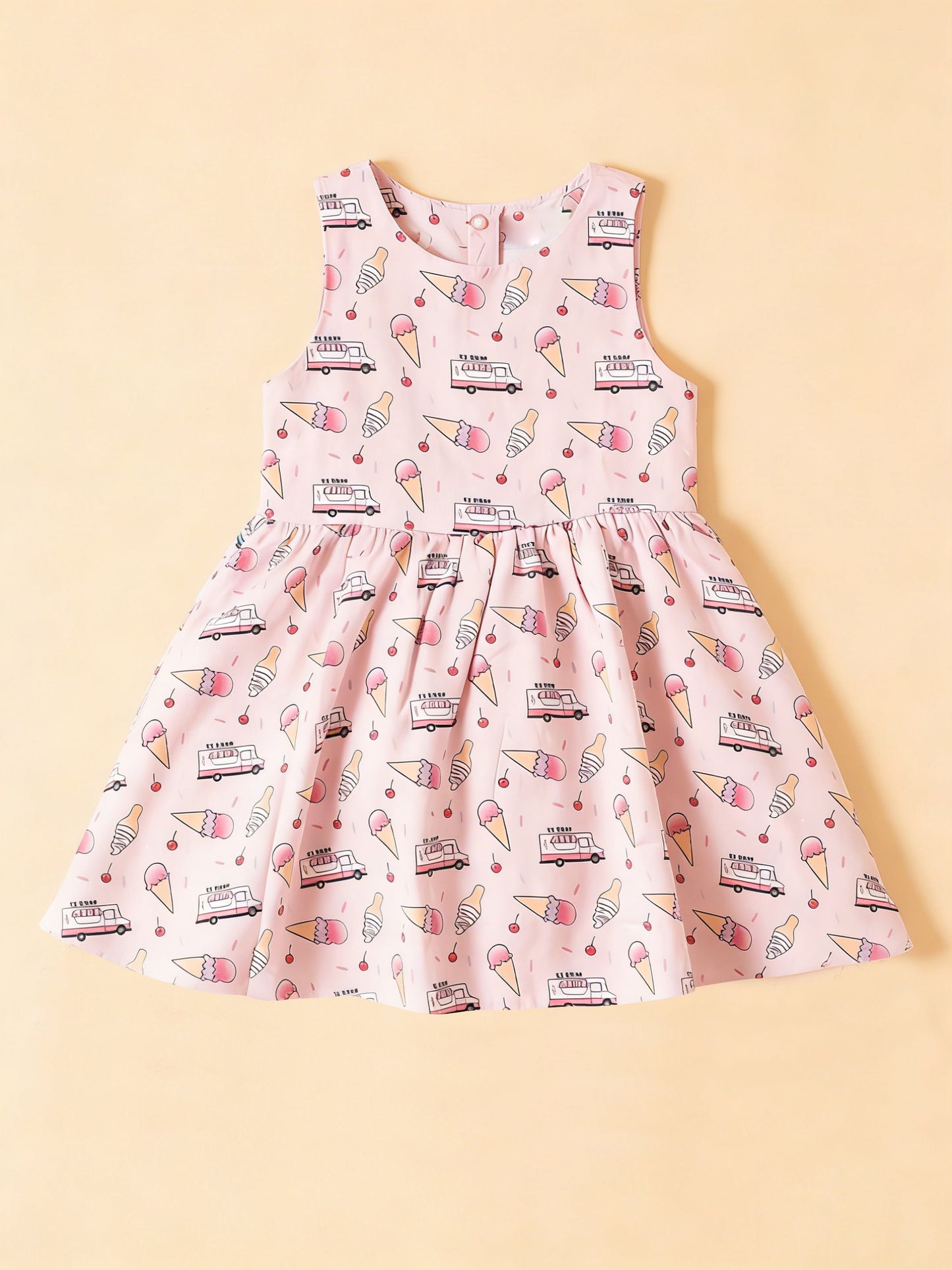 Pre-order no moq GSD3649 pre-order baby girl clothes sleeveless summer dress-26.1.13