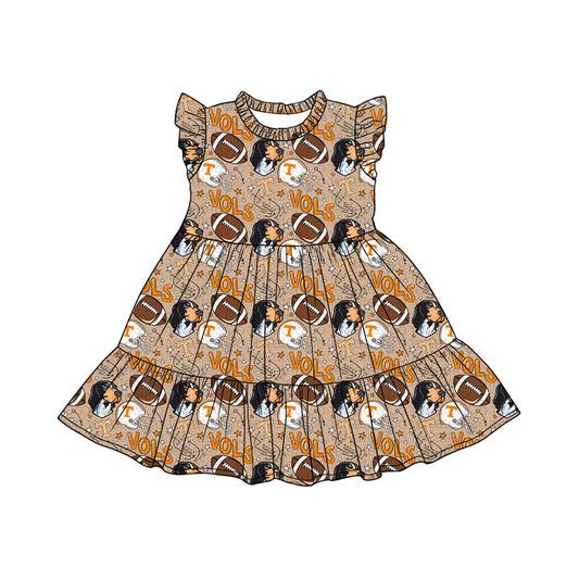 Pre-order no moq GSD3703 pre-order baby girl clothes team flying sleeve summer dress-26.1.21